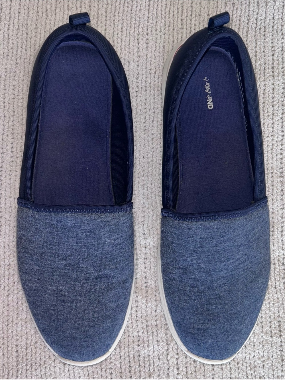 Lands’ End navy slip on sneakers 9